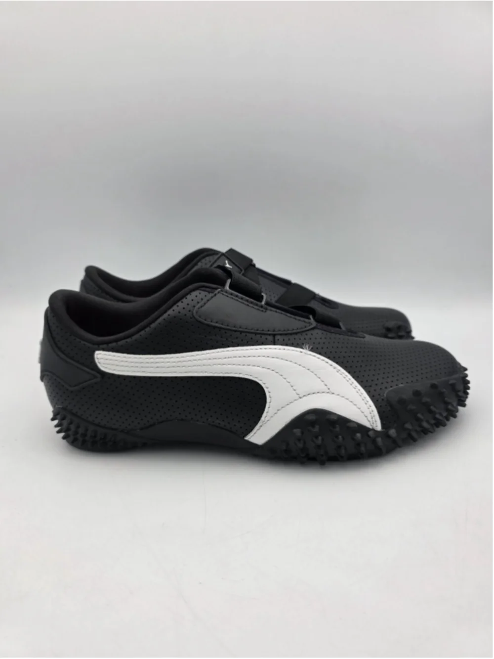 PUMA Mostro Perforated Leather Pack Black/White 397331-02 Men's Size 9